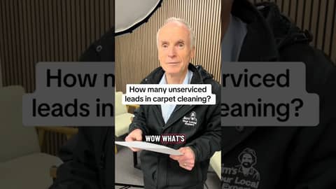 How many unserviced leads in Jim’s Carpet Cleaning?