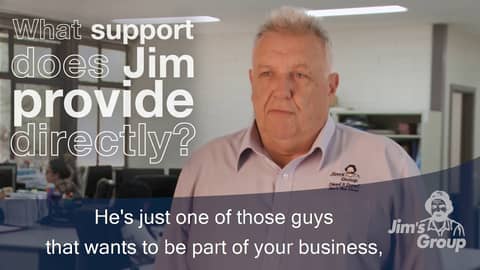 What support does Jim directly provide to a divisional franchisor? | 131 546 | www.jims.net |