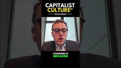 I started this business with $10,000—not because I wanted to make money....