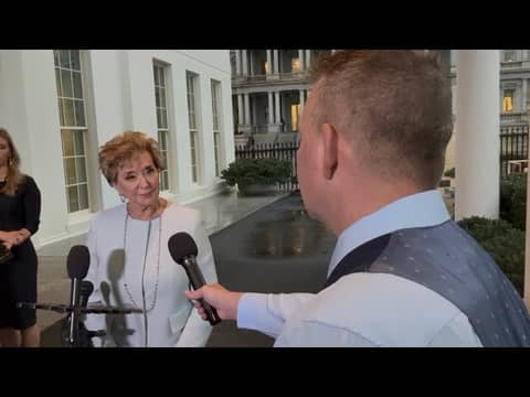 Alec Lace with Secretary of Education Linda McMahon at the White House