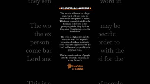 A prophetic company is rising! #strongfaith #prophetic #faith #holyspirit A prophetic company is rising! #strongfaith #prophetic #faith #holyspirit