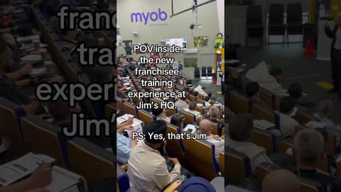 POV in our new franchisee training experience #jimsgroup #franchise #franchising