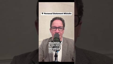 One of the most common personal statement mistakes students make?