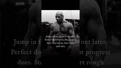 A little reminder to just start, even if it is messy.