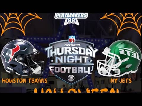 NEW YORK JETS VS HOUSTON TEXANS LIVE STREAM HALLOWEEN WATCH PARTY NFL THURSDAY NIGHT FOOTBALL AMAZON