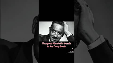 Thurgood Marshall goes to the Deep South #shorts #onemichistory Thurgood Marshall goes to the Deep South #shorts #onemichistory