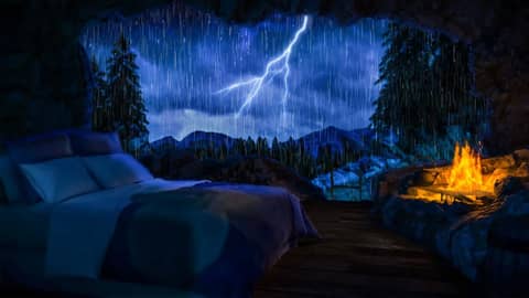 Rain Sounds for Sleeping + Thunder |  Relax with a Thunderstorm