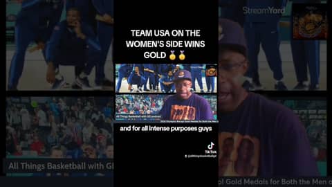 TEAM USA ON THE WOMEN'S SIDE WINS GOLD... #basketball #olympics #wnba #womensbasketball #podcast