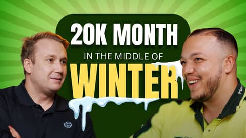20k month in the middle of winter with a Jim's Mowing franchise!