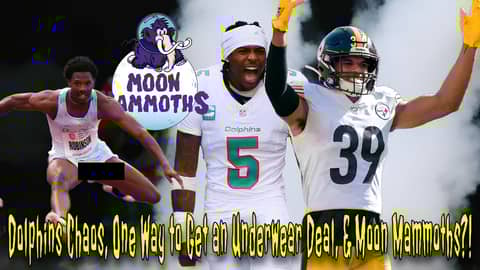 Dolphins Chaos, One Way to Get an Underwear Deal, & Moon Mammoths?! | Craft Brewed Sports LIVE