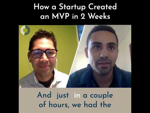 How a Startup created an MVP in two weeks
