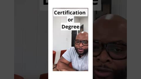 Certification Vs Degree #certifications #degrees #Aplus #ccna #securityplus #cloudcertification
