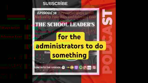 Ways to get noticed by your boss. Focus on the School/Organization’s Success #entrylevelboss #leader