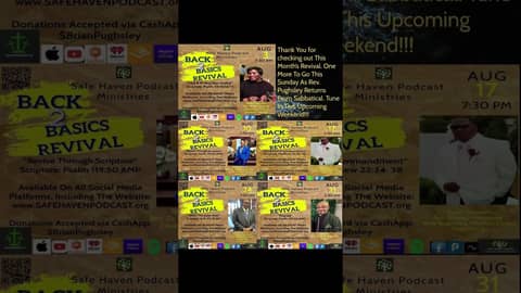 Safe Haven Podcast Back 2 Basics Revival 2025!!!