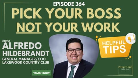 Pick Your Boss, NOT Your Work w/ Alfredo Hildebrandt