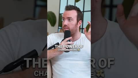 You need to charge more. You need to charge more.