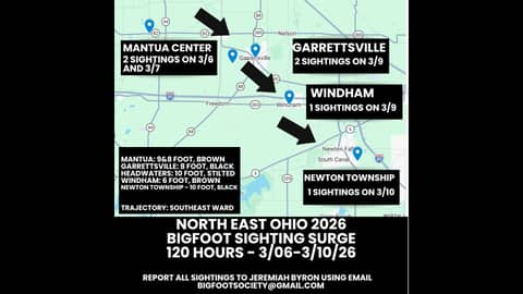 Northeast Ohio Bigfoot Sighting Flap: SPECIAL REPORT