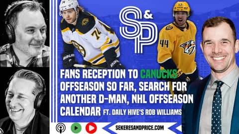 Rob Williams on the Canucks offseason so far, adding another defenceman