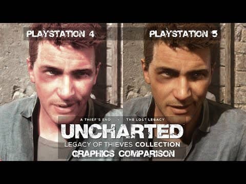Uncharted: Legacy of Thieves Graphics Comparison - The First 30 minutes