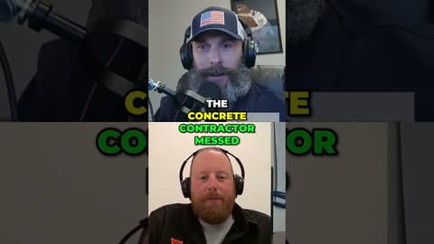 Concrete Contractor Blame Game: Who's Fault Is It? #shorts Concrete Contractor Blame Game: Who's Fault Is It? #shorts