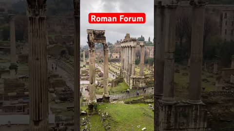 A Rainy Day at the Roman Forum A Rainy Day at the Roman Forum