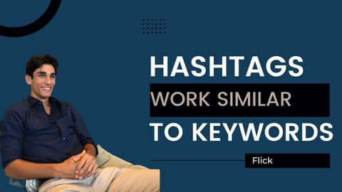 Hashtags work similar to keywords