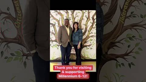 A huge thank you to Mayor Gomez for visiting and supporting Millennium 6-12 Collegiate Academy! #ed