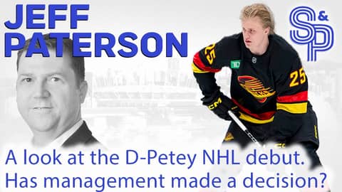 Jeff Paterson: Has management made it's choice? A review 'D-Petey' NHL debut