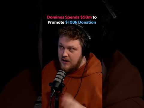 Dominos Spends $50M to Promote $100k Donation #shorts