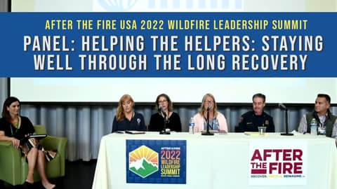 PANEL Helping the Helpers   Staying Well through the Long Recovery