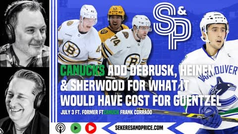 Frank Corrado on DeBrusk, Heinen & Sherwood; Forbort & Desharnais additions, if #Canucks are better