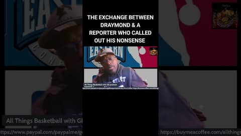 EXCHANGE BETWEEN DRAYMOND & A REPORTER WHO CALLED OUT HIS NONSENSE #nba #basketball #draymondgreen