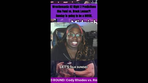 Oba Femi vs. Brock Lesnar?! 🤯 Sunday is going to be a MOVIE.