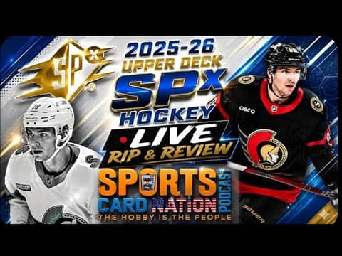 2025-26 Upper Deck SPx Hockey Live Box Rip & Review 2025-26 Upper Deck SPx Hockey Live Box Rip & Review