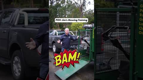 Make sure you do this with a mowing trailer!