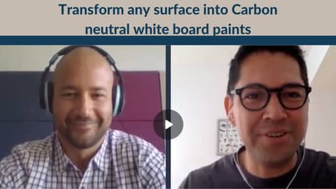 Transform any surface into Carbon neutral white board paints Transform any surface into Carbon neutral white board paints