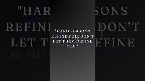 Hard times shape you, but they don’t define you! 💪🏾 #StayRelentless #NoExcuses