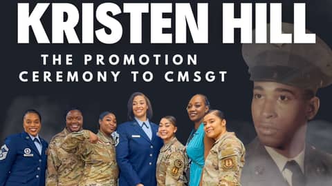 The Promotion Ceremony of CMSgt Kristen Hill