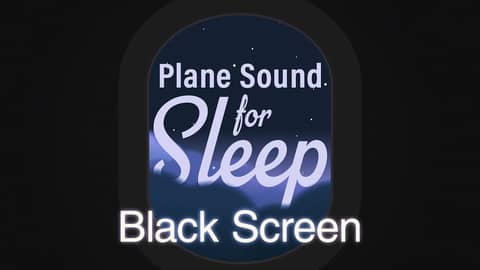 Fly away to dreamland! ✈️ Airplane sleep sounds black screen