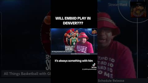 WILL EMBIID PLAY IN DENVER THIS SEASON??? #nba #basketball #joelembiid ##philadelphia76ers #denver