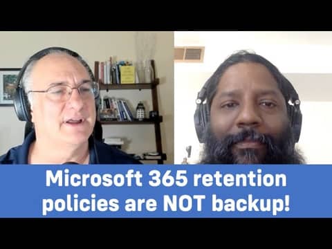 Microsoft 365 retention policies are NOT backup!