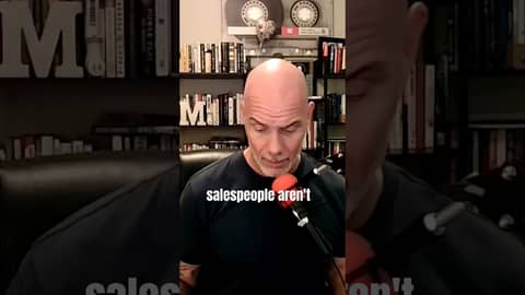 Most salespeople aren’t selling.