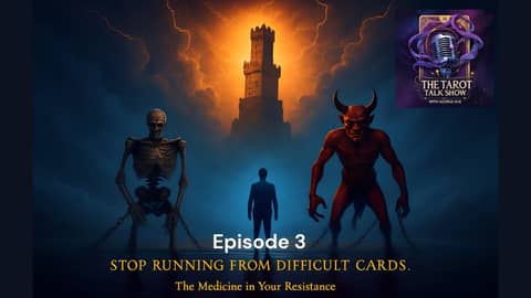 Stop Running from Difficult Tarot Cards | The Medicine in Your Resistance | Tarot Talk Show