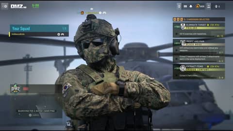 Solo Unarmed Infil DMZ Mission - Lets Play