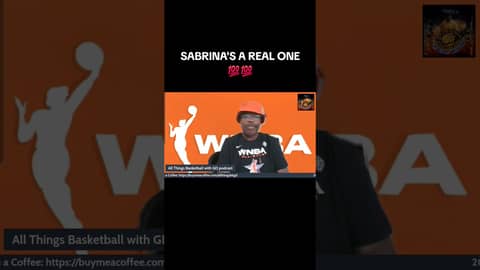 SABRINA'S A REAL ONE 💯💯... #wnba #basketball #sabrinaionescu #3pointcontest #allstarweekend #podcast