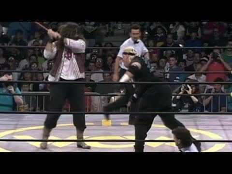 Freshly Ear-less Mick Foley in a BRUTAL Street Fight Freshly Ear-less Mick Foley in a BRUTAL Street Fight