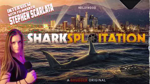 Sharks! Sharksploitation Interview - with Stephen Scarlata! #shark #jaws #movies #sharkweek #shudder