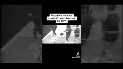 Pistol Pete Maravich scored 68 points February 25, 1977 Part 2 of 2. #basketball #nba #marchmadness