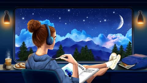 Lofi Train Sounds for Studying & Concentration | Train Ride Study Sesh