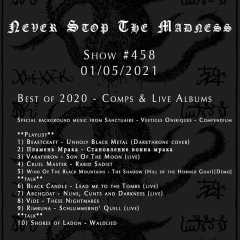 #458 - 01-05-21 - Best of 2020 : Comps & Live Albums